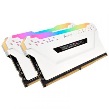 Модуль памяти для компьютера Corsair DDR4 16GB (2x8GB) 3200 MHz Vengeance RGB Pro White Фото 3