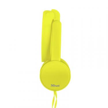 Наушники Trust Nano On-Ear Mic Yellow Фото 2