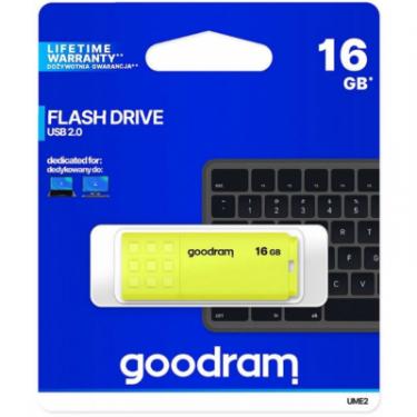 USB флеш накопитель Goodram 16GB UME2 Yellow USB 2.0 Фото 2