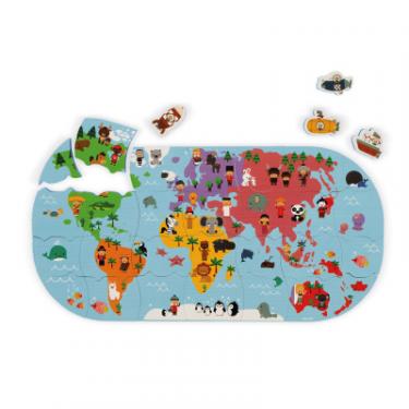 Игрушка для ванной Janod Пазл Карта мира Фото
