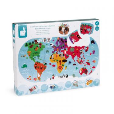 Игрушка для ванной Janod Пазл Карта мира Фото 7