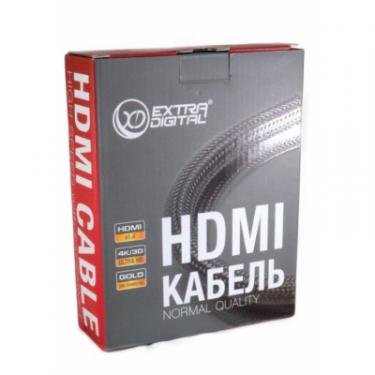 Кабель мультимедийный Extradigital HDMI to HDMI 5.0m v2.0 28awg, 14+1, CCS Фото 5