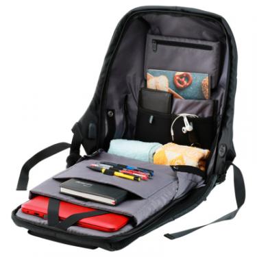 Рюкзак для ноутбука Canyon 15.6" BP-9 Anti-theft backpack, Black/Grey Фото 3
