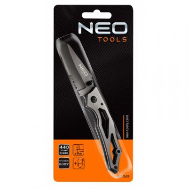 Нож Neo Tools складаний з фiксатором, титановий Фото 1