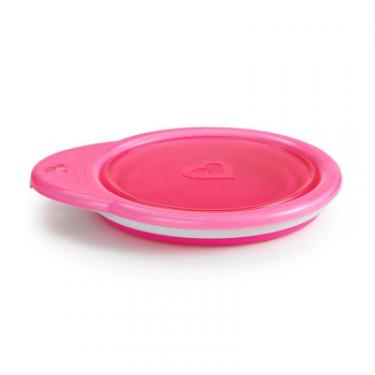 Набор детской посуды Munchkin Тарелка дорожная Go Bowl розовая Фото 1
