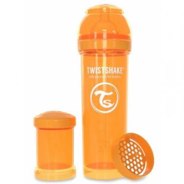 Бутылочка для кормления Twistshake антиколиковая 330 мл, оранжевая Фото 1