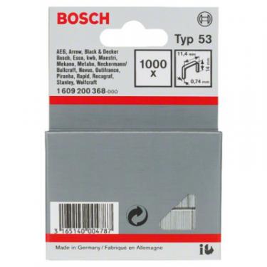Скобы для строительного степлера Bosch 14мм ТИП 53, 1000шт Фото