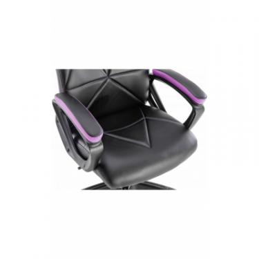 Кресло игровое GT Racer X-2318 Black/Light Violet Фото 4