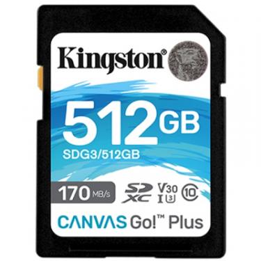 Карта памяти Kingston 512GB SDXC class 10 UHS-I U3 Canvas Go Plus Фото
