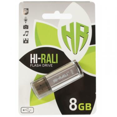 USB флеш накопитель Hi-Rali 8GB Stark Series Silver USB 2.0 Фото