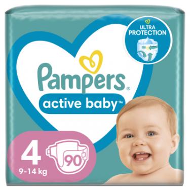 Подгузники Pampers Active Baby Maxi Размер 4 (9-14 кг), 90 шт. Фото