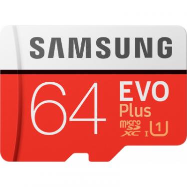 Карта памяти Samsung 64GB microSDXC class 10 UHS-I U1 Evo Plus V2 Фото 1