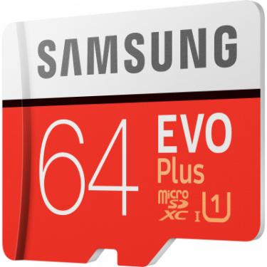 Карта памяти Samsung 64GB microSDXC class 10 UHS-I U1 Evo Plus V2 Фото 3