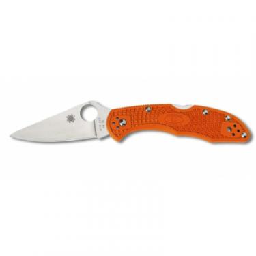 Нож Spyderco Delica 4 Flat Ground Orange Фото
