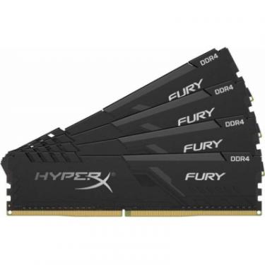Модуль памяти для компьютера Kingston Fury (ex.HyperX) DDR4 128GB (4x32GB) 3200 MHz HyperX Fury Black Фото 1