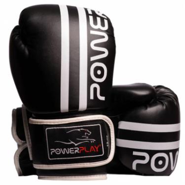 Боксерские перчатки PowerPlay 3010 10oz Black/White Фото