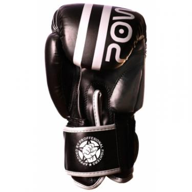 Боксерские перчатки PowerPlay 3010 10oz Black/White Фото 2