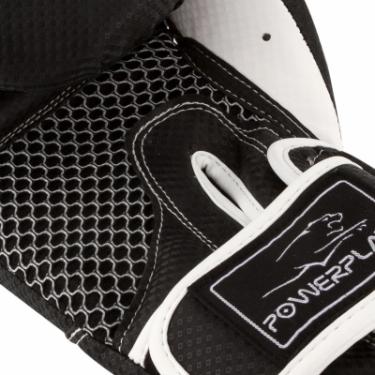 Боксерские перчатки PowerPlay 3011 10oz Black/White Фото 4