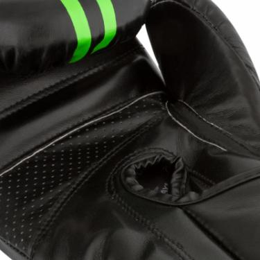 Боксерские перчатки PowerPlay 3016 12oz Black/Green Фото 2
