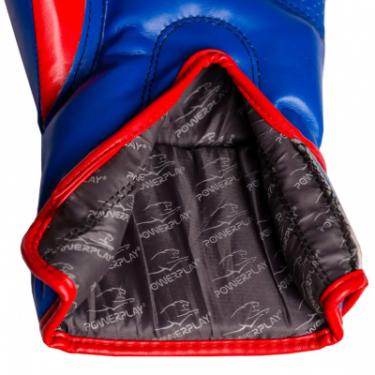 Боксерские перчатки PowerPlay 3018 16oz Blue Фото 4