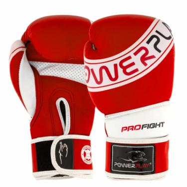 Боксерские перчатки PowerPlay 3023A 14oz Red/White Фото 2