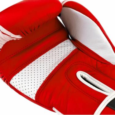 Боксерские перчатки PowerPlay 3023A 14oz Red/White Фото 4