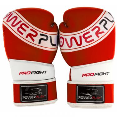 Боксерские перчатки PowerPlay 3023A 14oz Red/White Фото 7