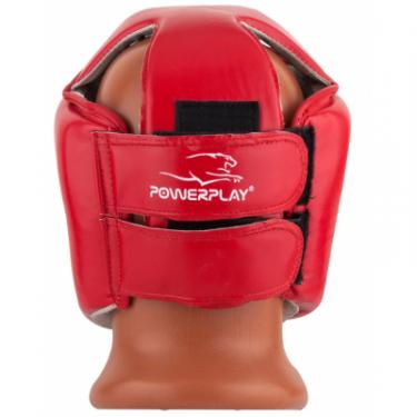 Боксерский шлем PowerPlay 3084 L Red Фото 3