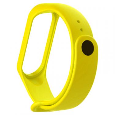Ремешок для фитнес браслета BeCover Silicone для Xiaomi Mi Band 3/4 Yellow Фото 2