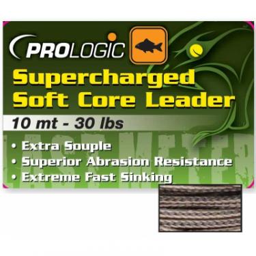 Поводковый материал Prologic Supercharged Soft Core Leader 10m 40lbs Camo Silt Фото