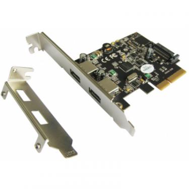 Контроллер ST-Lab USB 3.1 Gen2 2x Type-A (up to 10 Gbit), PCI-E Gen- Фото 2