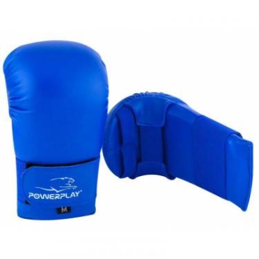 Перчатки для карате PowerPlay 3027 Сині M Фото 1