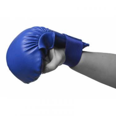 Перчатки для карате PowerPlay 3027 Сині M Фото 2