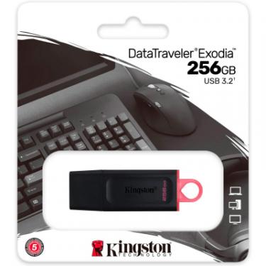 USB флеш накопитель Kingston 256GB DataTraveler Exodia Black/Pink USB 3.2 Фото 5