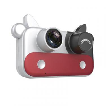 Интерактивная игрушка XoKo Цифровой детский фотоаппарат Cow red Фото