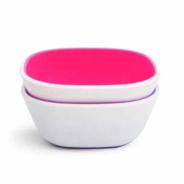 Тарелка детская Munchkin Splash Bowls 2 шт. Рожева та фіолетова Фото 4