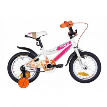 Детский велосипед Formula 14" RACE рама-8,5" 2020 White/Violet/Orange Фото
