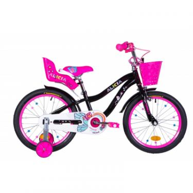 Детский велосипед Formula 18" ALICIA рама-9,5" 2020 Black/Pink Фото