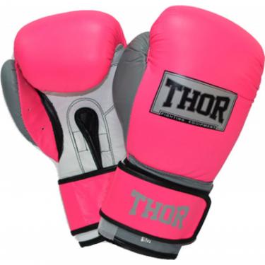 Боксерские перчатки Thor Typhoon 14oz Pink/White/Grey Фото