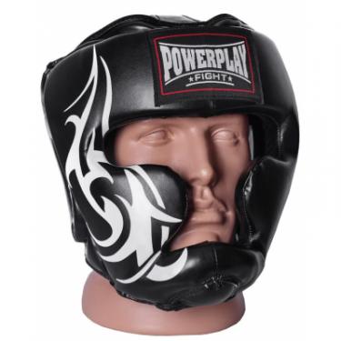 Боксерский шлем PowerPlay 3043 XL Black Фото 1