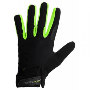 Перчатки для фитнеса PowerPlay Hit Full Finger Black/Green L Фото 2