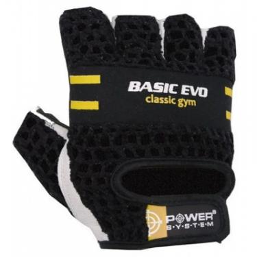 Перчатки для фитнеса Power System Basic EVO PS-2100 Black Yellow Line XS Фото 1