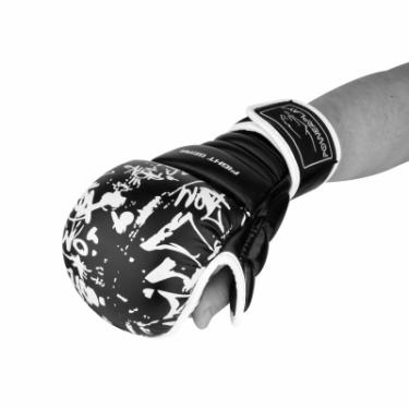 Перчатки для карате PowerPlay 3092KRT Black/White XL Фото 3