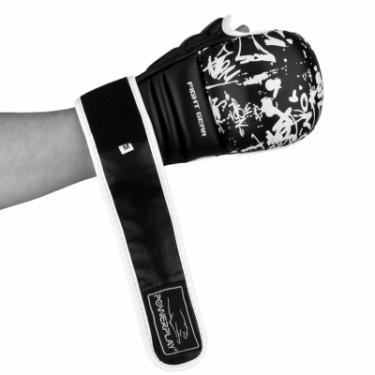Перчатки для карате PowerPlay 3092KRT Black/White XL Фото 4