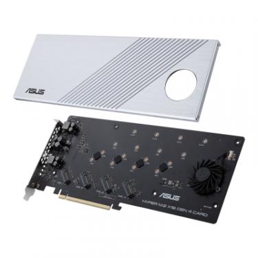 Адаптер ASUS Hyper M.2 X16 PCIe 3.0 X4 Expansion Card GEN 4 Фото 3