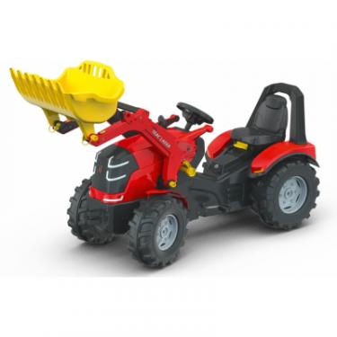 Веломобиль Rolly Toys Трактор с ковшом rollyX-Trac Premium красно-желтый Фото