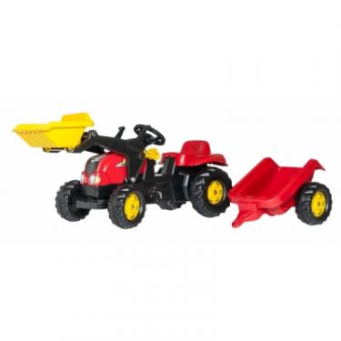 Веломобиль Rolly Toys Трактор с прицепом и ковшом Rolly Toys rollyKid-X Фото 1