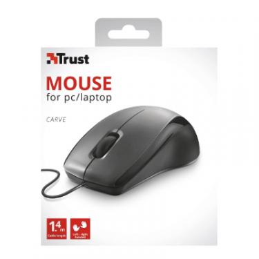 Мышка Trust Carve USB Black Фото 3