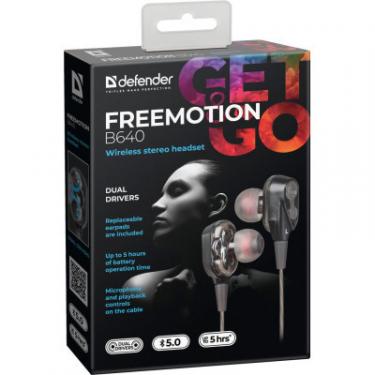 Наушники Defender FreeMotion B640 Bluetooth Black Фото 1
