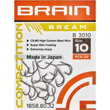 Крючок Brain fishing Bream B3010 08 (20 шт/уп) Black Nickel Фото 1
